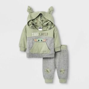 NWOT Star Wars Baby Yoda Pullover and Jogger Set